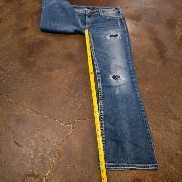 Silver Jeans Co. Women’s Pioneer Low Rise Jeans Size 34/31 - Picture 9 of 12